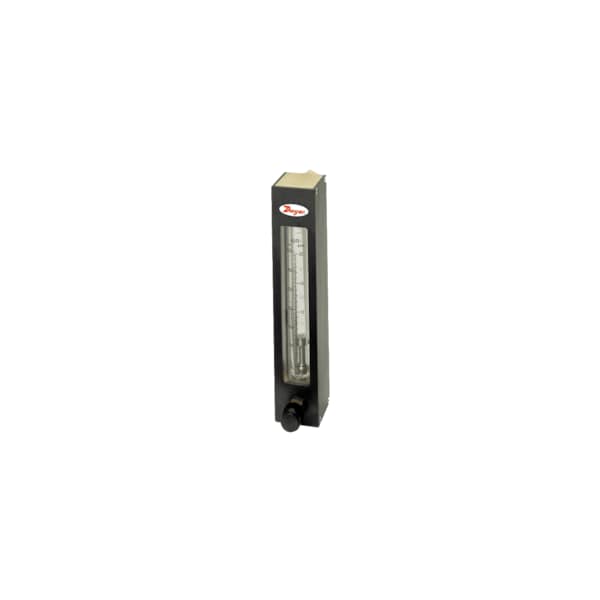 Rotatable scale flowmeter, max. flow rate 30 SCFM (900 SLPM) air, 5 GPM (20 LPM) water.